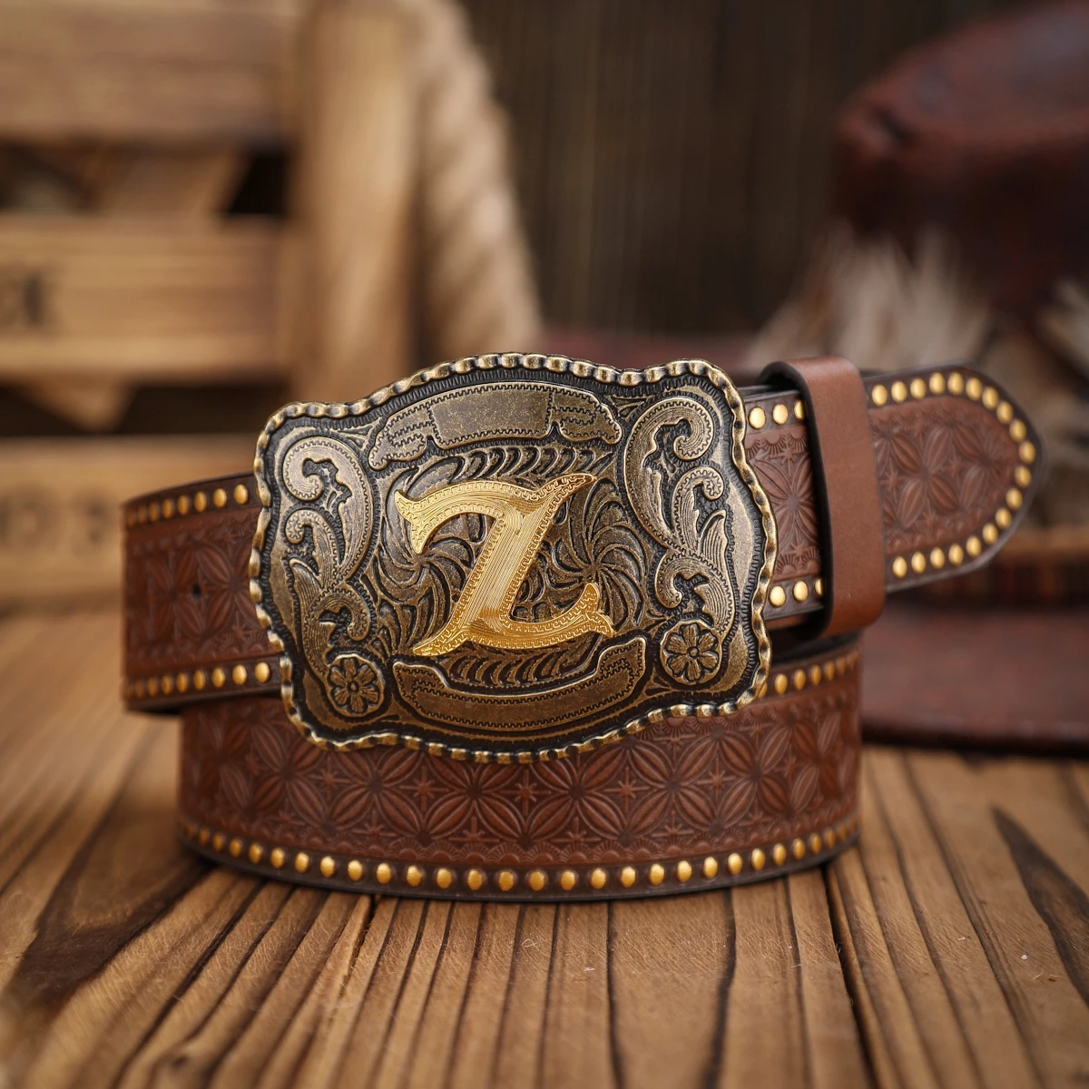 A Western-Style PU Leather Belt for Both Men and Women, A Classic and Casual Retro Belt