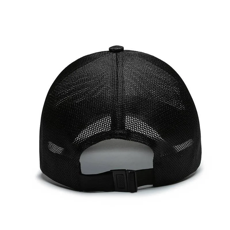 KAIRUI Breathable Full Mesh Hat Men's Trendy Baseball Hat Hip Hop Hat Women's Outdoor Leisure Sports Sunshade Hat Decorative Hat