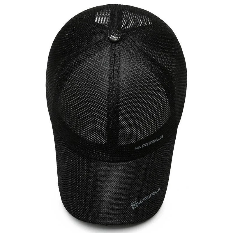 KAIRUI Breathable Full Mesh Hat Men's Trendy Baseball Hat Hip Hop Hat Women's Outdoor Leisure Sports Sunshade Hat Decorative Hat