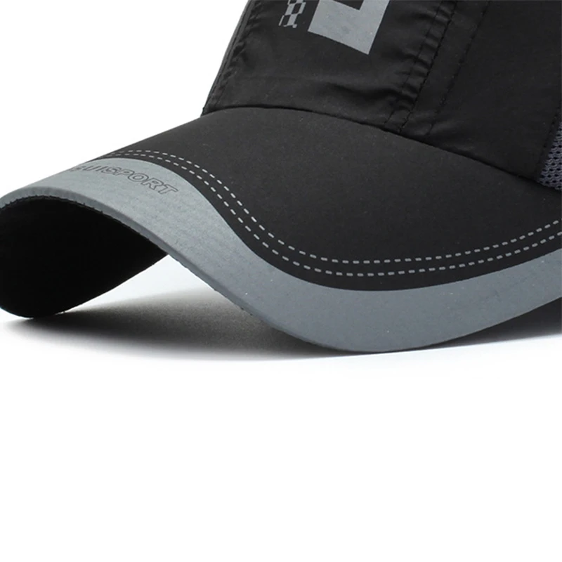 New Summer Hat Quick-Drying Cap Fashion Spring Baseball Cap Outdoor Sports Cap Breathable Mesh Hat Visor Hat
