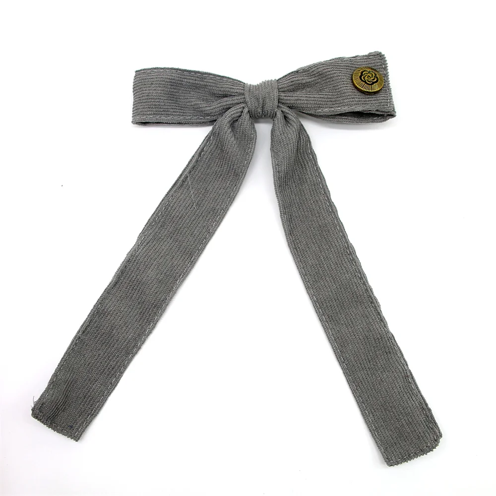 A5  Fashion Cordury Gold button Flat Band Large Hair headband Baby Mini clip Kids School Hair Accessories hairband