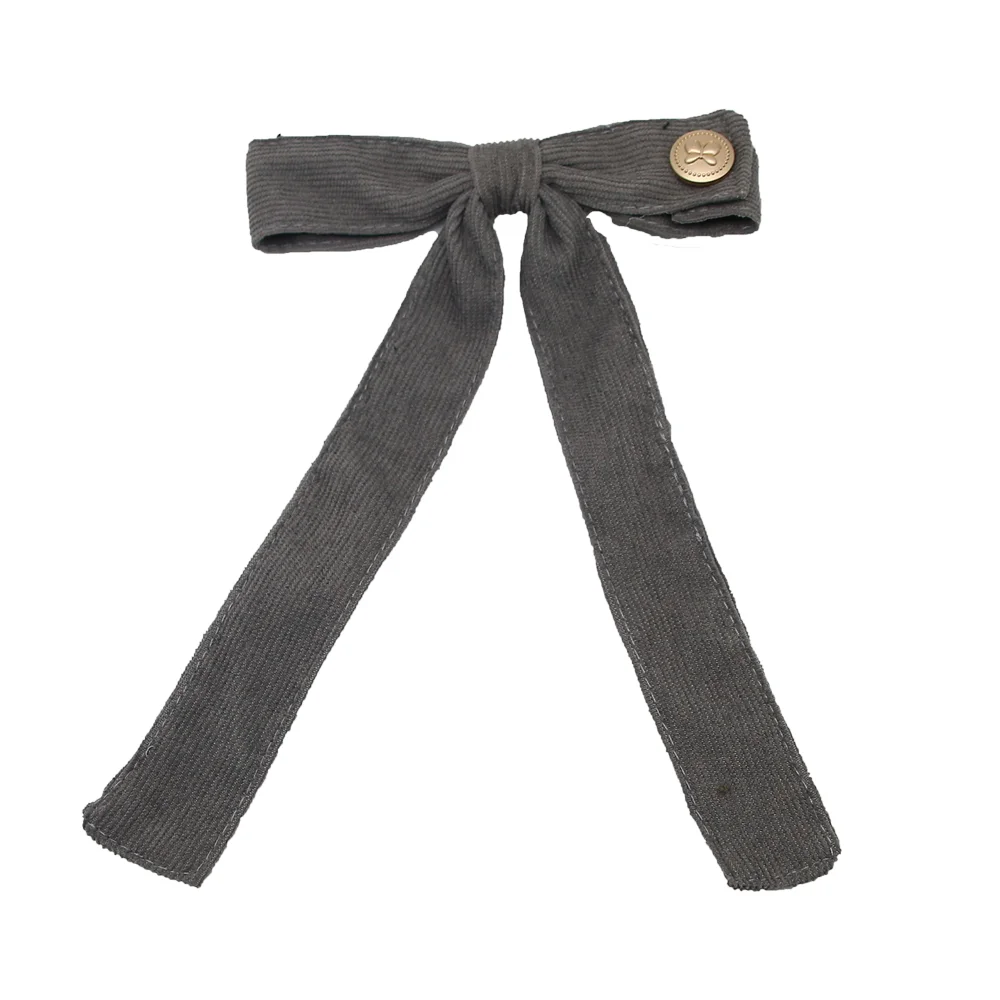 A5  Fashion Cordury Gold button Flat Band Large Hair headband Baby Mini clip Kids School Hair Accessories hairband