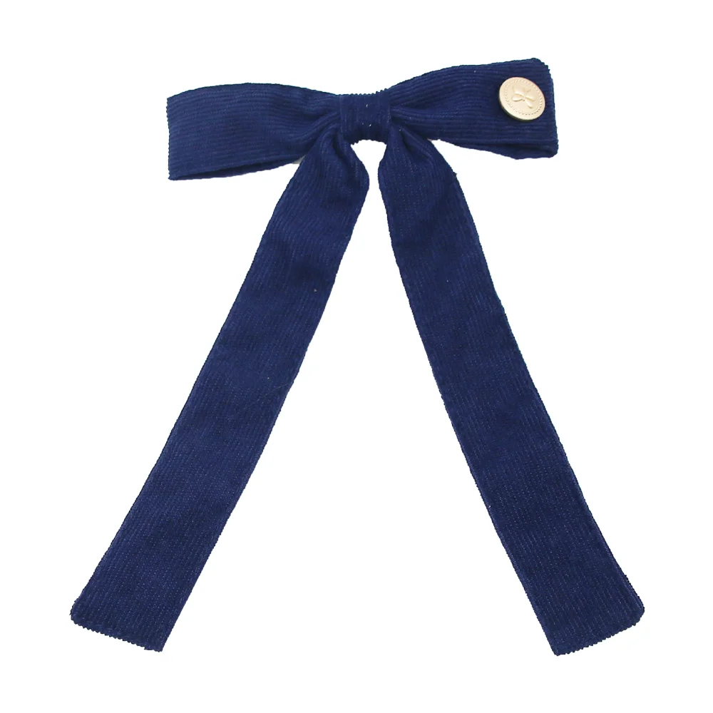 A5  Fashion Cordury Gold button Flat Band Large Hair headband Baby Mini clip Kids School Hair Accessories hairband