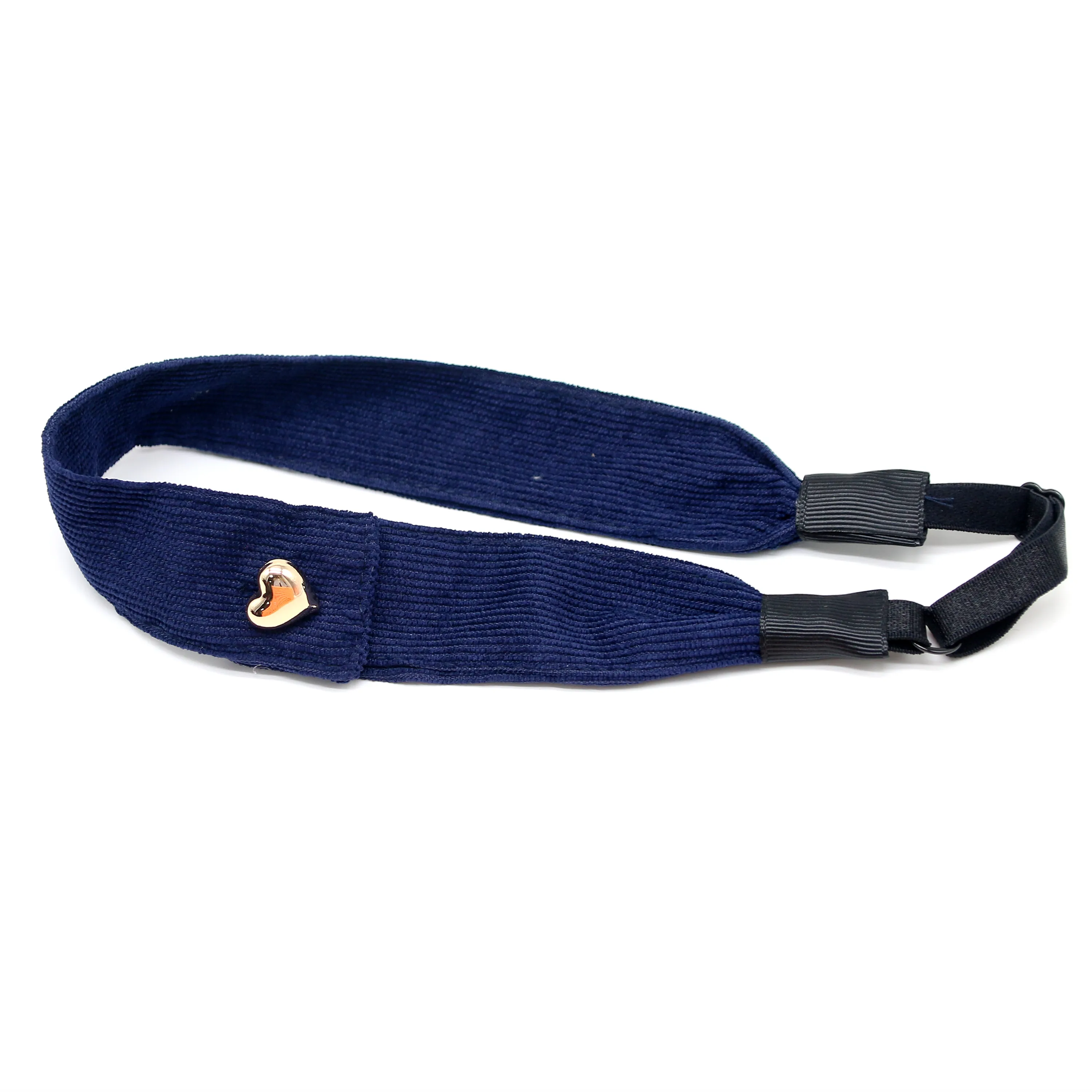 A5  Fashion Cordury Gold button Flat Band Large Hair headband Baby Mini clip Kids School Hair Accessories hairband
