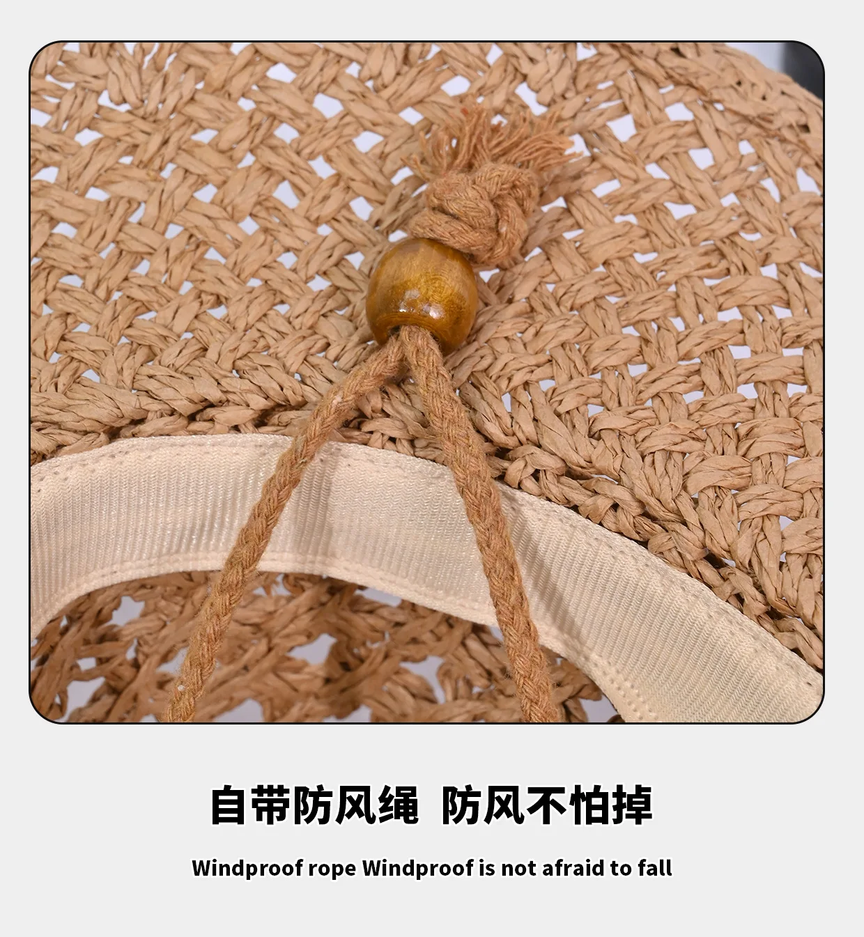 Summer Beach Sunscreen Panama Straw Cap With String Classic Hollow Design Paper Straw Western Cowboy Hats