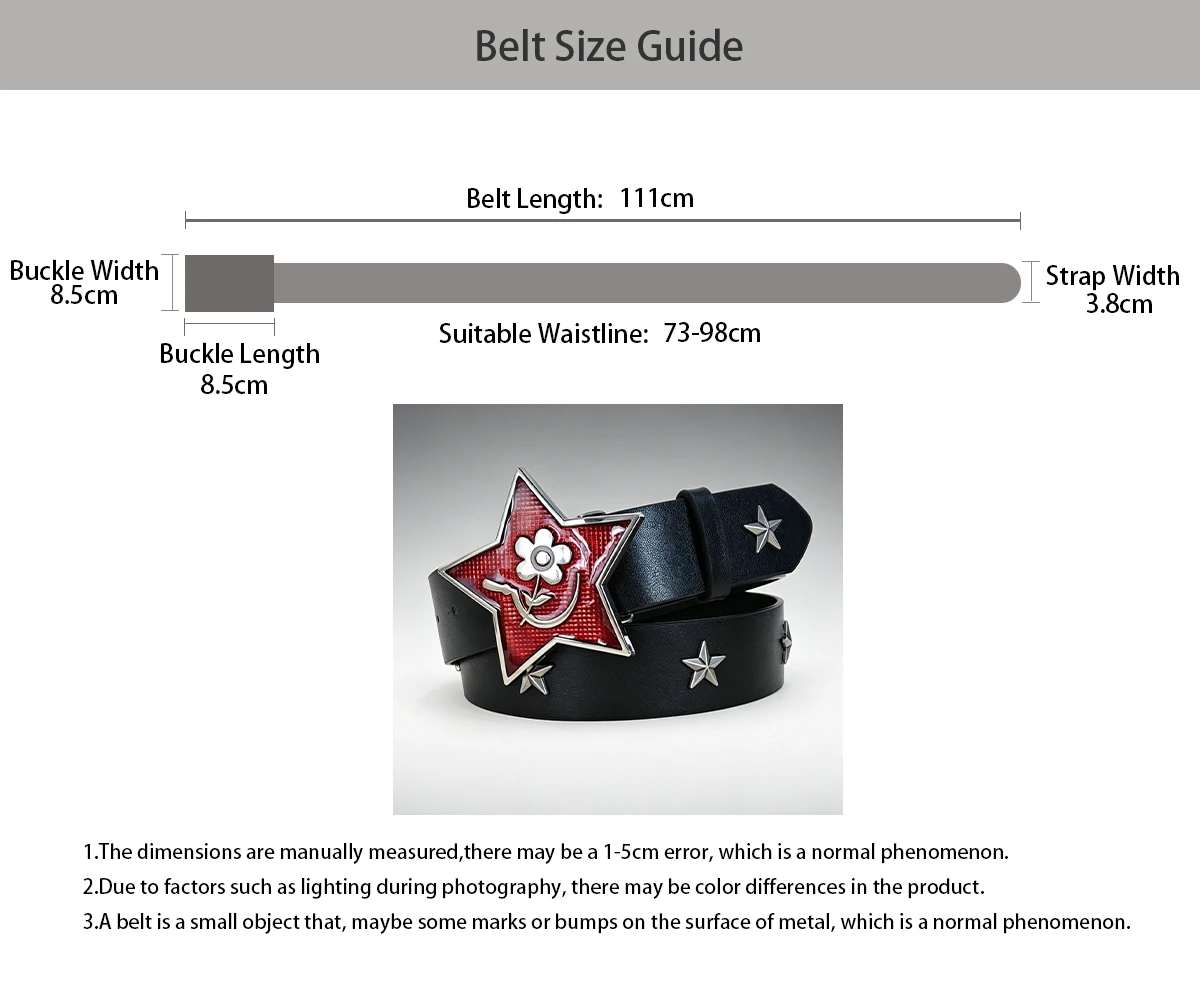 Subculture Harajuku Style Punk Studded Cross Belt Burst Pattern Hip Hop Street Style Men's Belt Rock Party Music Festival Belt