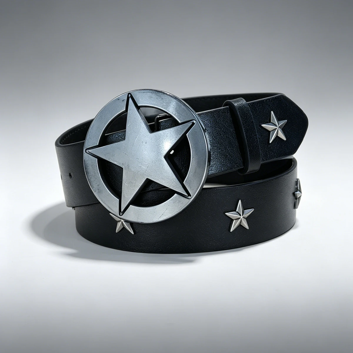 Subculture Harajuku Style Punk Studded Cross Belt Burst Pattern Hip Hop Street Style Men's Belt Rock Party Music Festival Belt