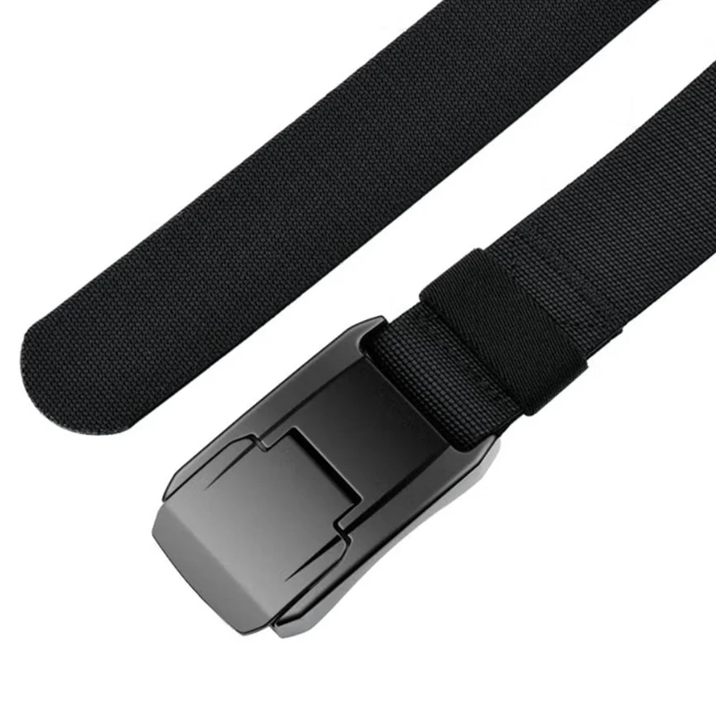 38mm Wide/ 1-1/2 in Black Elastic Tactical Belt for Men Stretch Jeans Designer Fashion Belt Adjustable Buckle Unisex Waist Belt