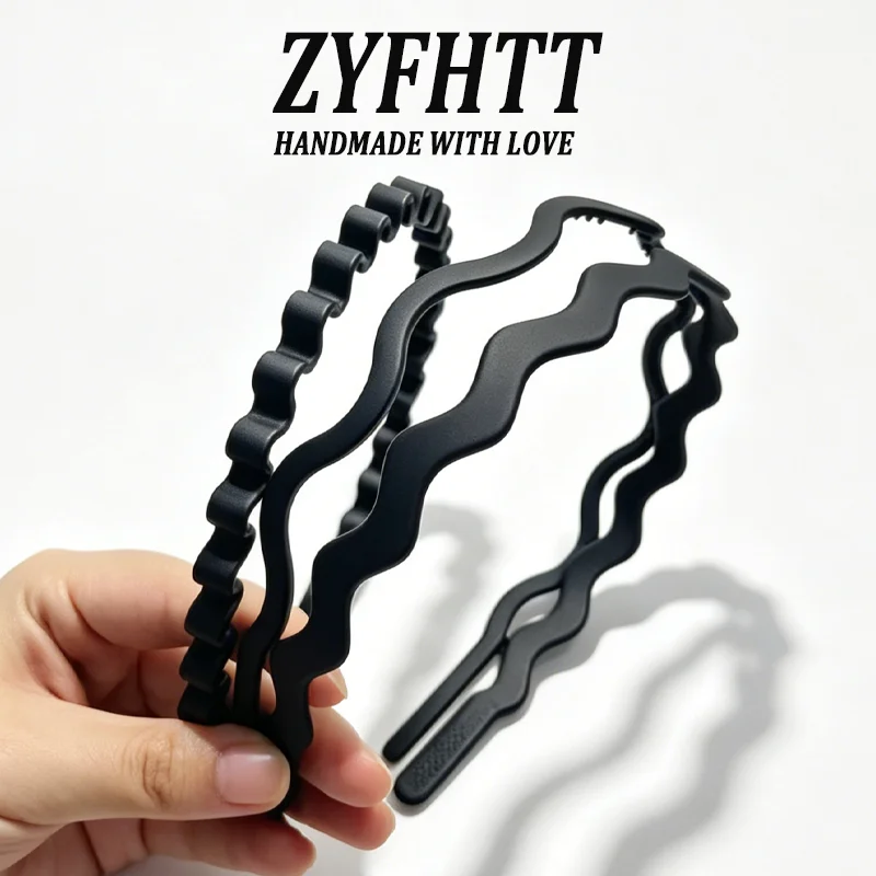 3pcs ZYFHTT Simple Acrylic Headband for Women Elegant Face Washing Hair Band Fashion Girls Hair Hoop Hair Accessories