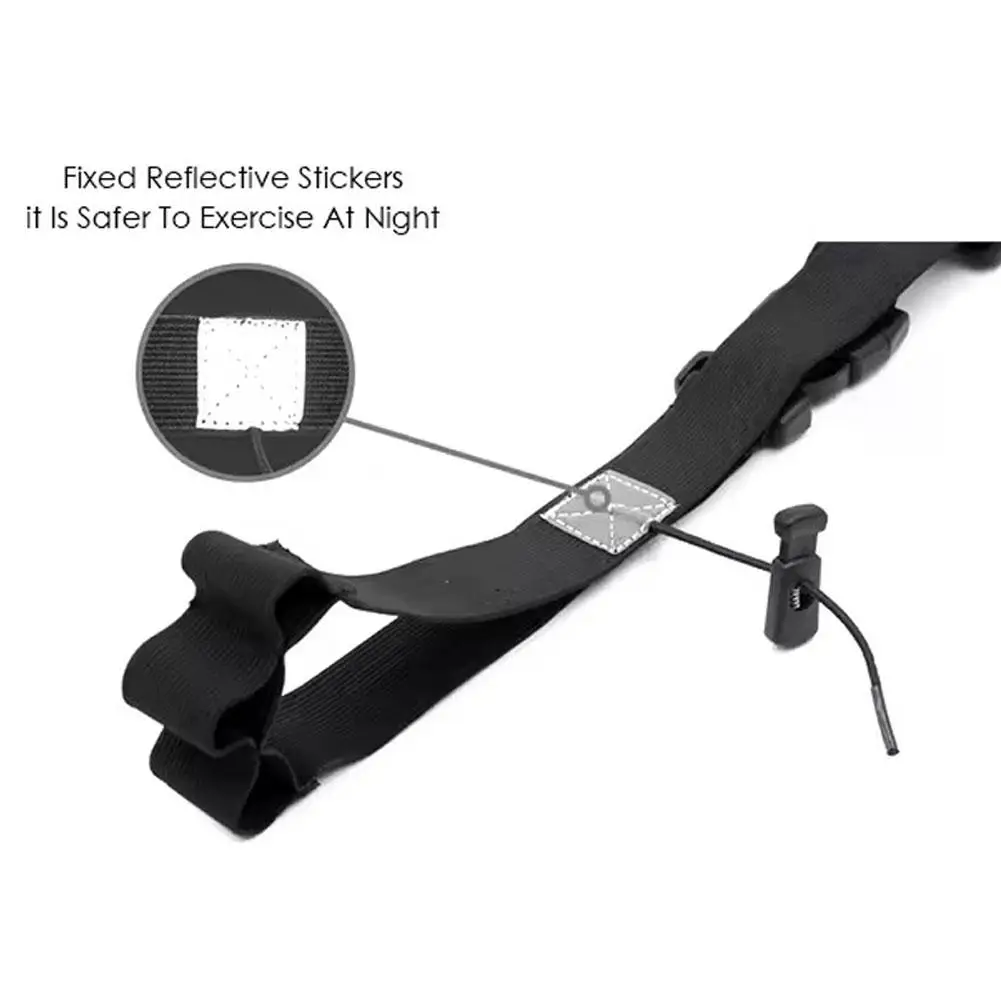 Ironman Triathlon Marathon Running Belt Adjustable Elastic Belt for Outdoor Sports Cycling Lightweight Number Plate Holder Belt
