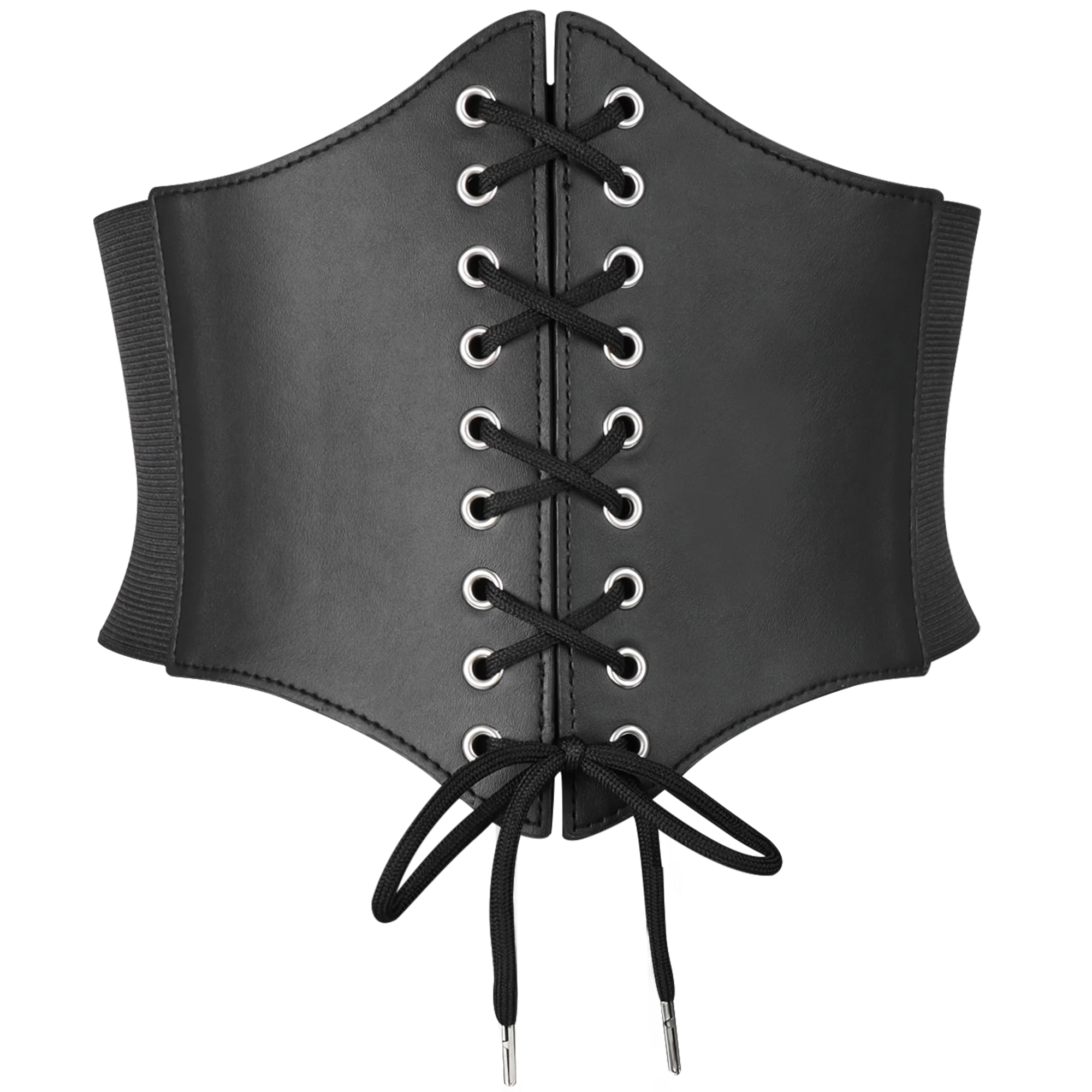 Women Corset Belt Bandage Super Wide Pu Leather Girdle Slimming Body Elastic High Waist Belts Versatile for Daily Bustier Corset