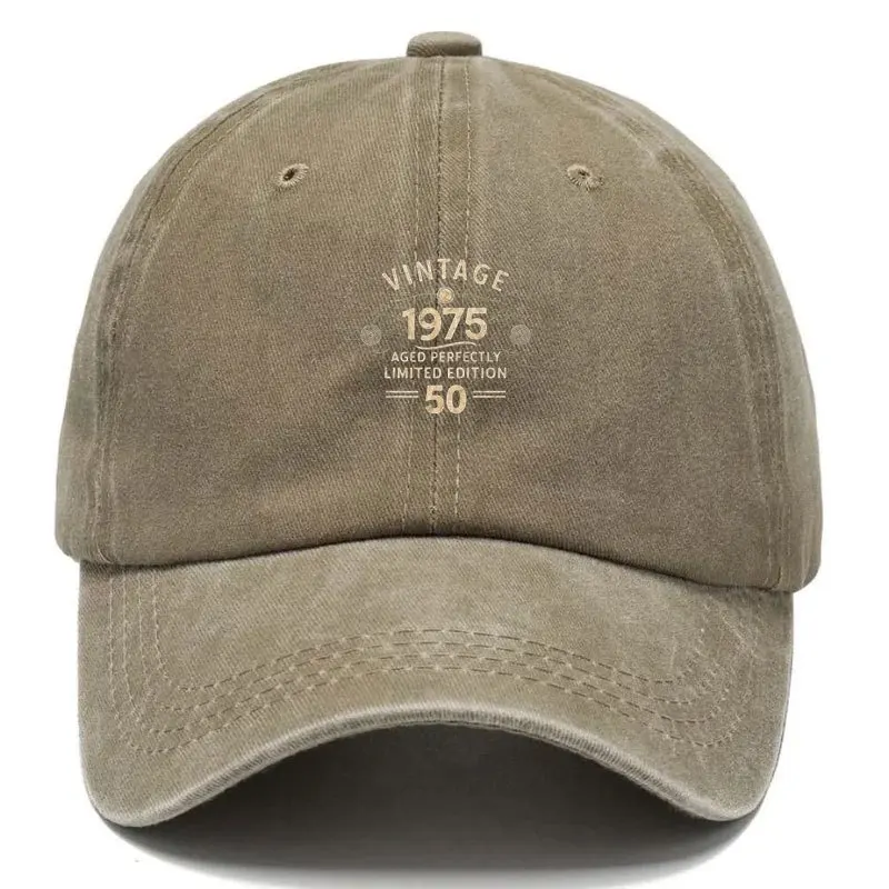 Men's Simple Retro Baseball Caps Wash for Outdoor Sports and Street Style Solid Color and Distressed Look for Men's Workout