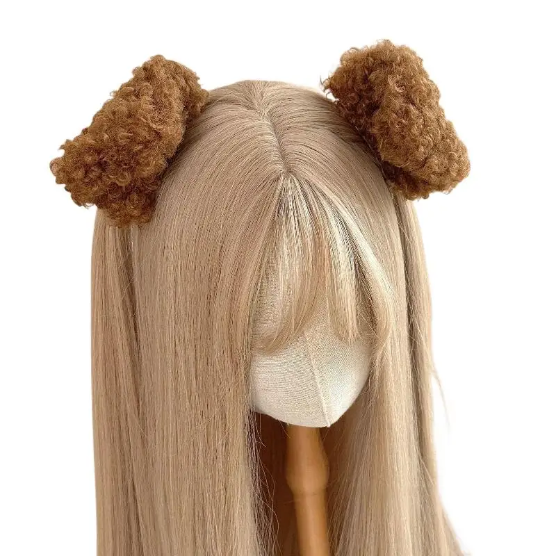 Hot!Hot! NEW 1Pair New Cute Puppy Ears Side Clips For Girls Plush Hairpin Kawaii Barrettes Headwear Kids Hair Accessories Gifts