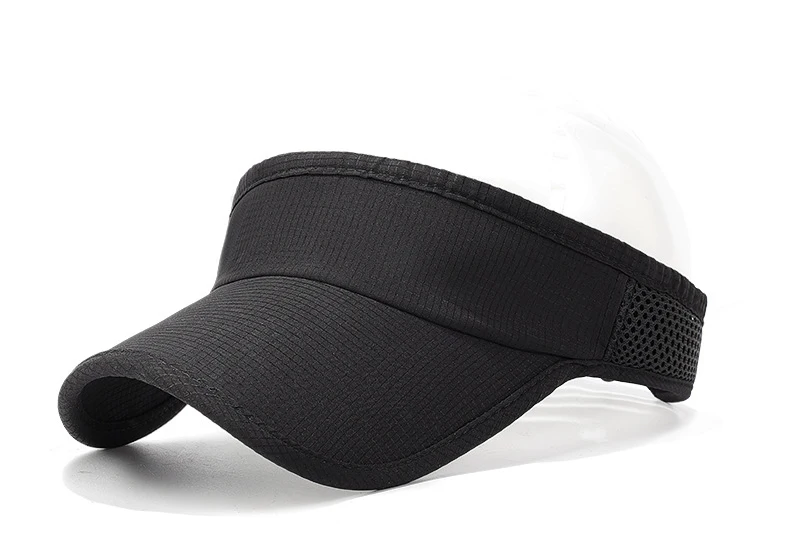Summer flat top batten outdoor hat with edging and patchwork mesh sun hat, sweat-absorbing hat, all-in-one running hat