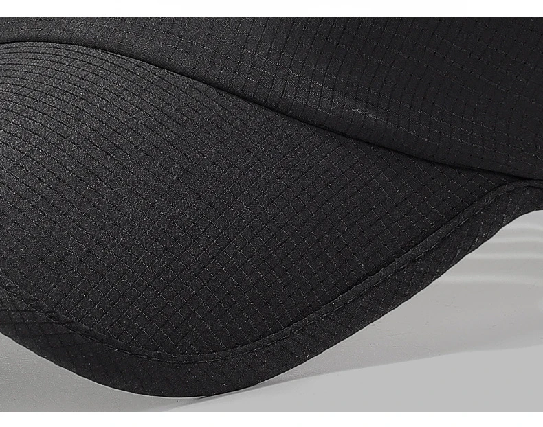 Summer flat top batten outdoor hat with edging and patchwork mesh sun hat, sweat-absorbing hat, all-in-one running hat