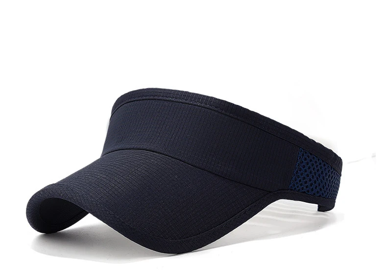 Summer flat top batten outdoor hat with edging and patchwork mesh sun hat, sweat-absorbing hat, all-in-one running hat