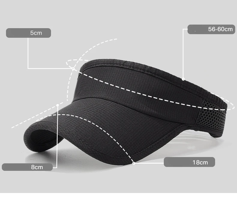 Summer flat top batten outdoor hat with edging and patchwork mesh sun hat, sweat-absorbing hat, all-in-one running hat