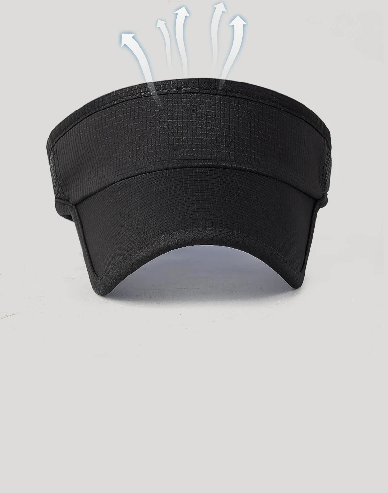 Summer flat top batten outdoor hat with edging and patchwork mesh sun hat, sweat-absorbing hat, all-in-one running hat