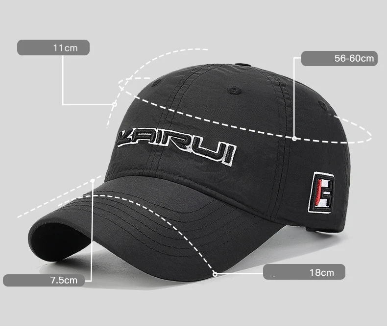 Four-Season Quick-Dry Waterproof Short-Brim Baseball Cap Outdoor Casual Sun Hat Fashionable Duckbill Cap