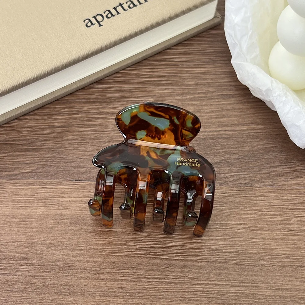 1PC Acetate Tortoiseshell Toned Leopard Barrettes Mini Hair Pins for Women Bangs Hair Claw Clips Fashion Head Accessories