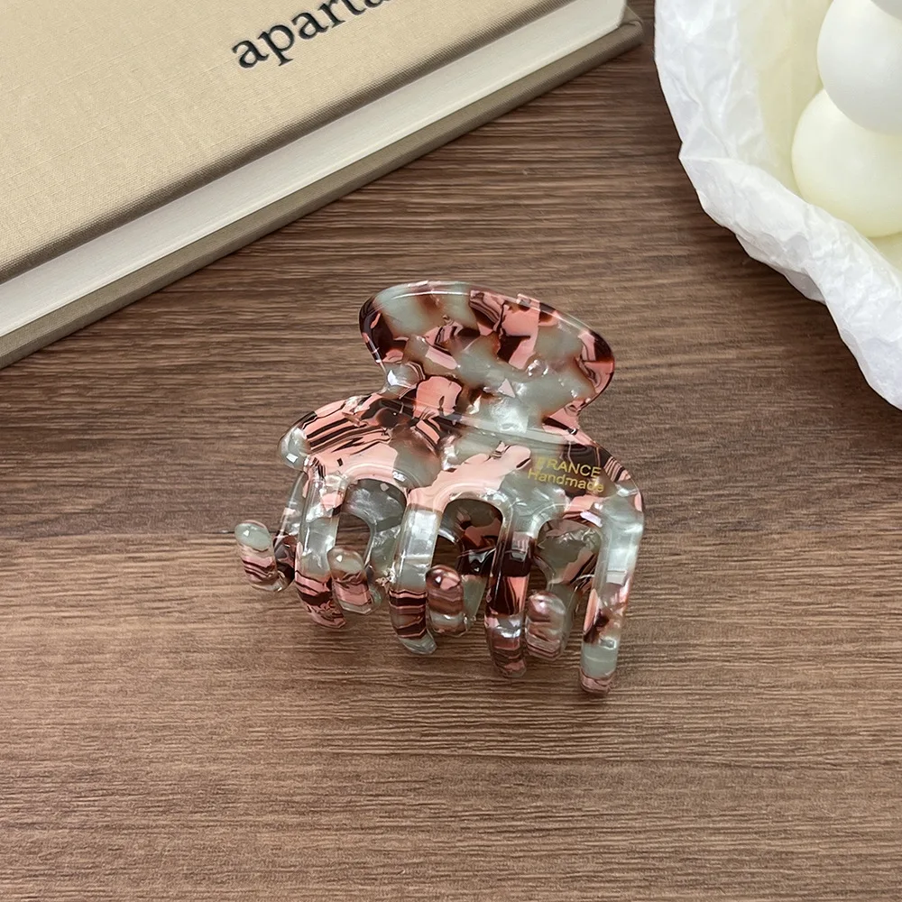 1PC Acetate Tortoiseshell Toned Leopard Barrettes Mini Hair Pins for Women Bangs Hair Claw Clips Fashion Head Accessories