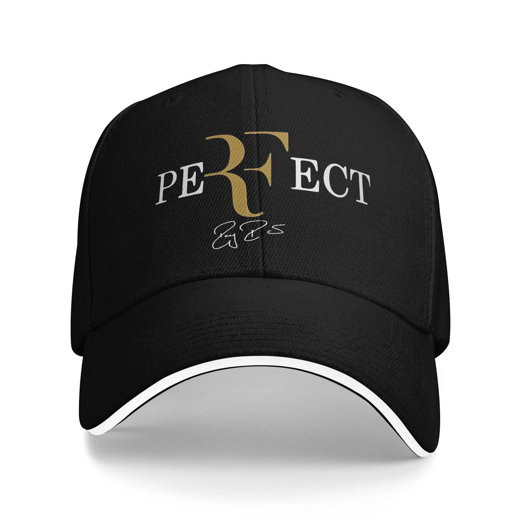 Spring Team Roger Federer Logo Baseball Cap Kpop Rock Casual Custom DIY Sun Trucker Hat Unisex-Teens Sunscreen Snapback Cap