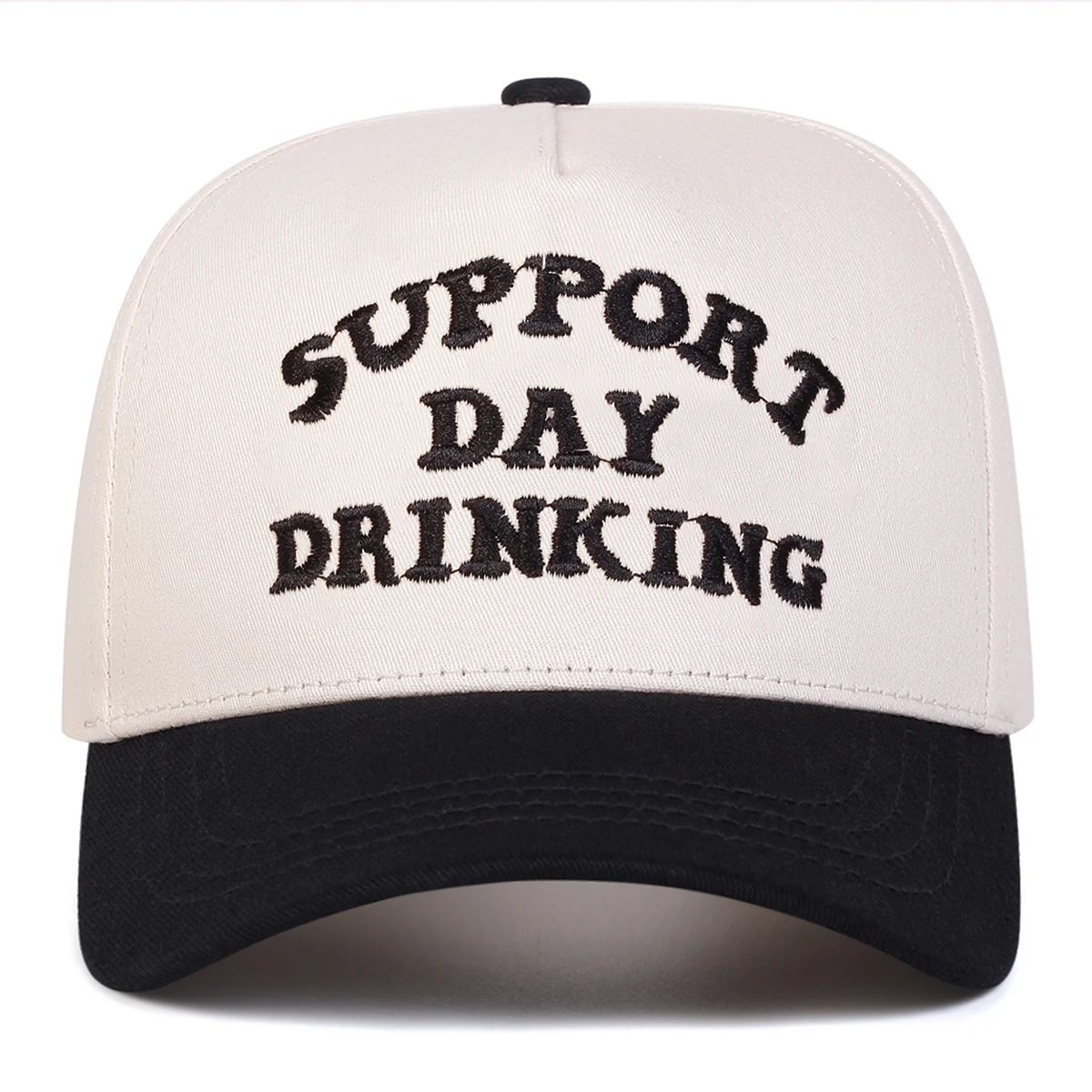 Unisex SUPPORT DAY DRINKING Embroidery Baseball Caps Spring Autumn Outdoor Adjustable Casual Hats Sunscreen Hat Sports Cap