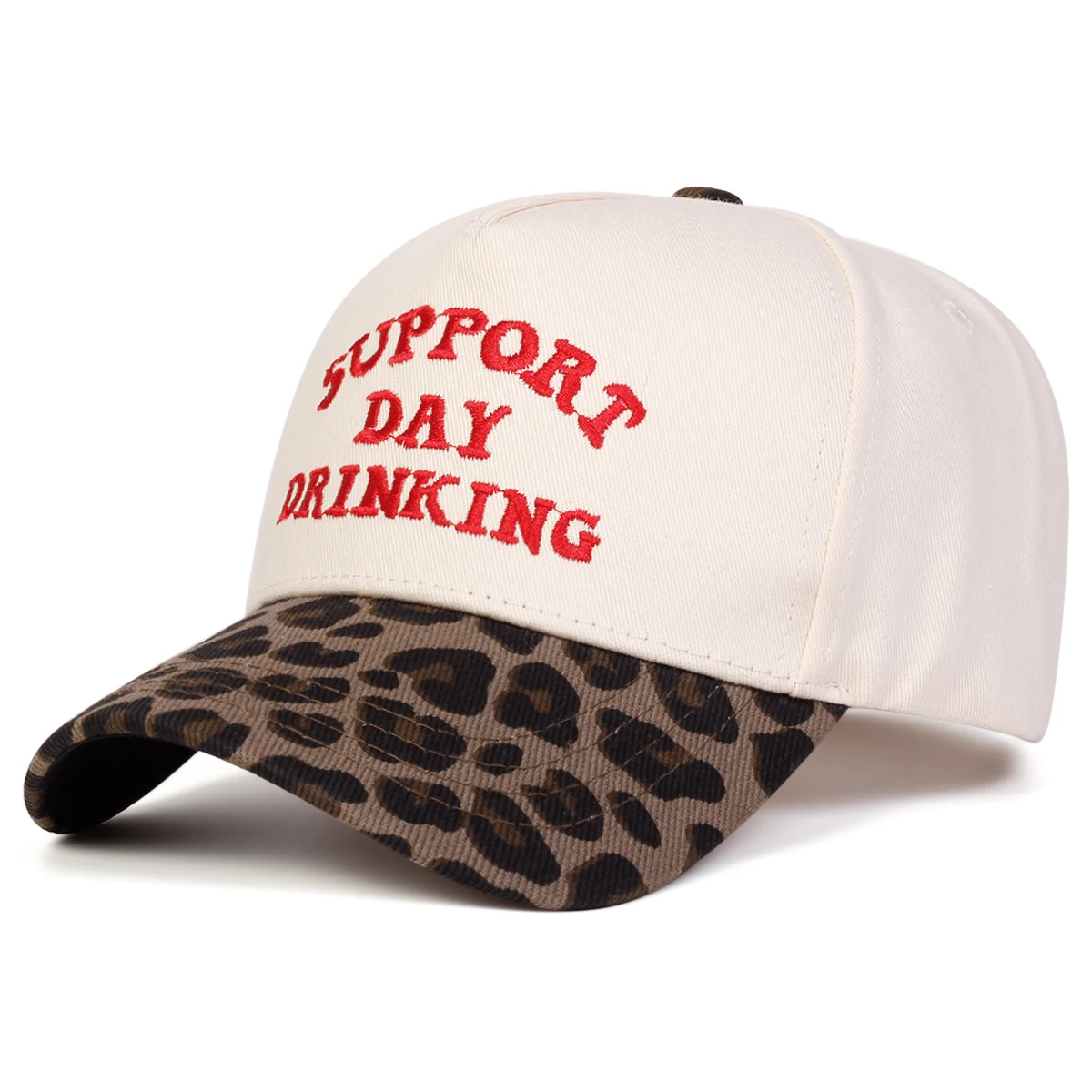 Unisex SUPPORT DAY DRINKING Embroidery Baseball Caps Spring Autumn Outdoor Adjustable Casual Hats Sunscreen Hat Sports Cap