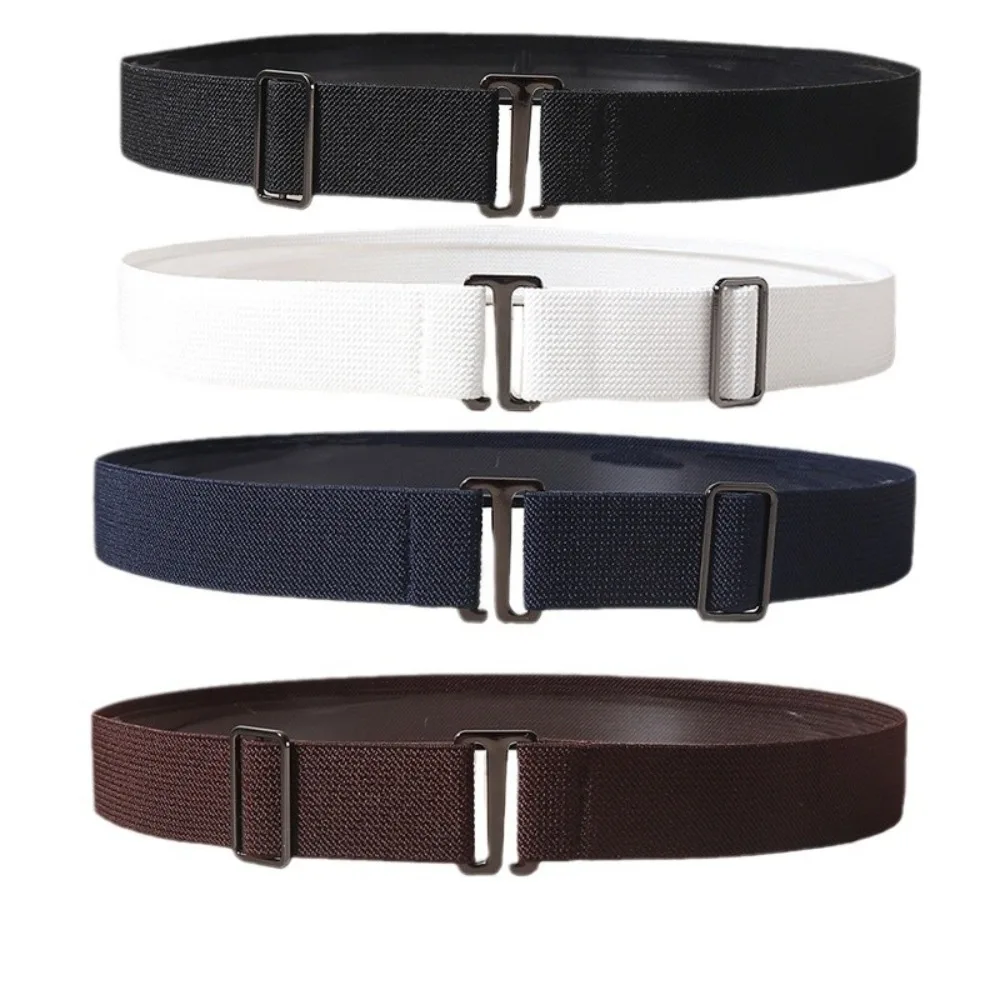 Women's Adjustable Elastic Stretch Belts Invisible Non-Slip Stretch Band Web Belt Waist Belts for Jeans Pants Dress Casual Belts