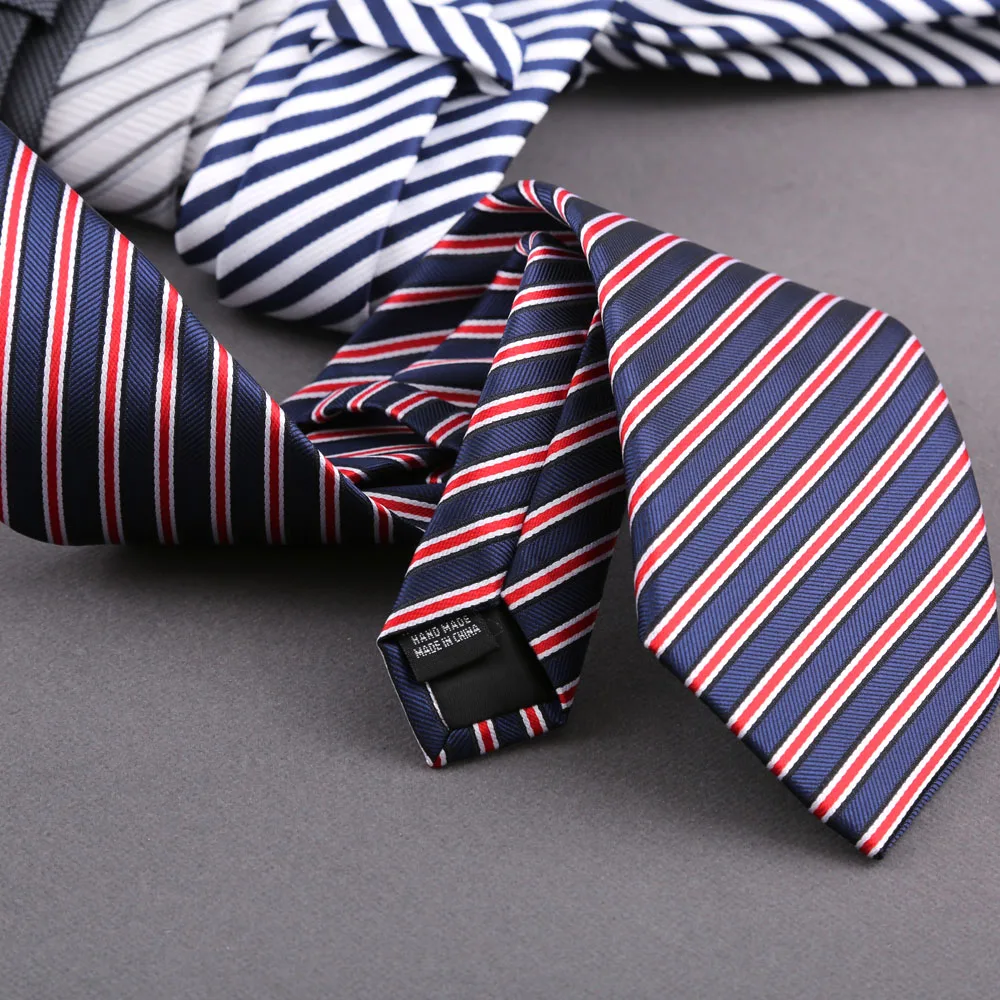 New Men's Jacquard Classic Striped 8cm Tie Gray Color Necktie For Business Wedding Party Suit Shirt Daily Wear Accessory Gift