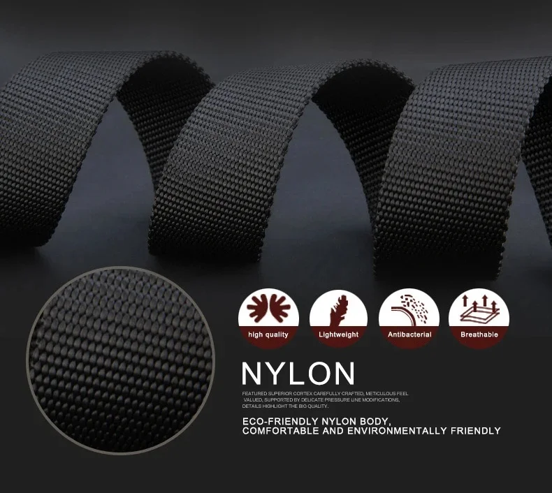 1pcs Belt Canvas Tactical Outdoor Men's And Women's Belt Pants Belt Nylon Versatile Casual Student Belt Quick Release Buckle