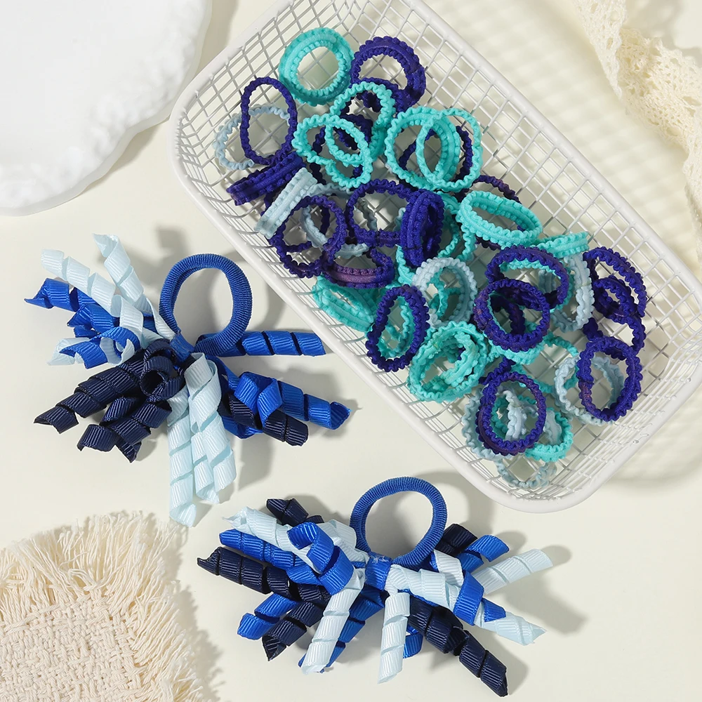 52/57PCS Girls' Bow Hair Accessories Set, for Children, Babies, and Girls' Bow Hair Clips, Headbands, and Headband Decorations