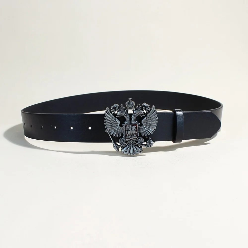Black Punk Style PU Leather Belt with Metal Studs Unisex Gothic Fashion Accessory