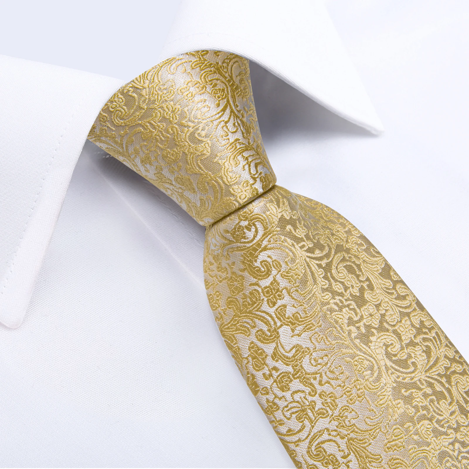 Men's Formal Ties Wedding Accessories Striped Floral Paisley Neck Tie Set Handkerchief Cufflinks Gift For Men
