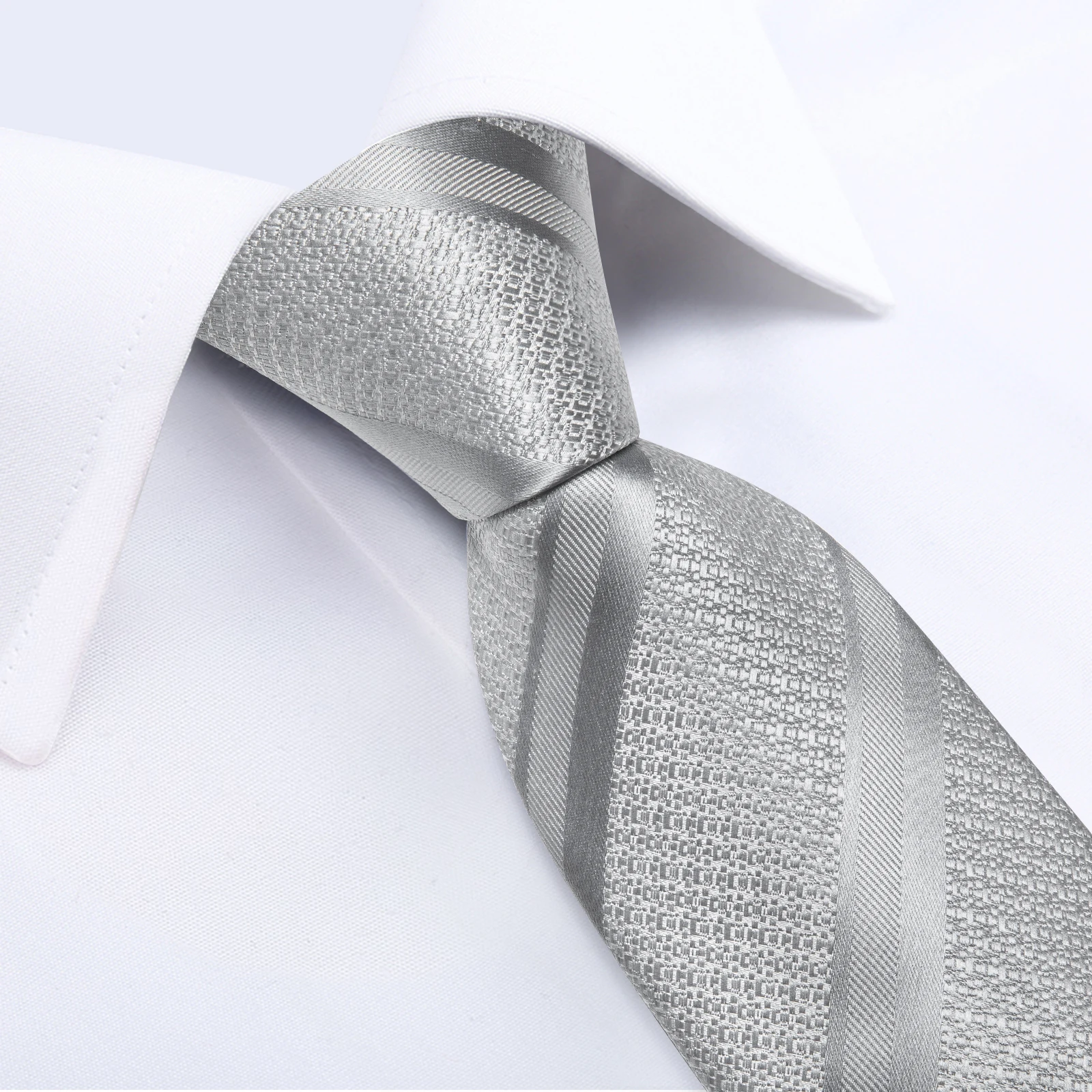 Men's Formal Ties Wedding Accessories Striped Floral Paisley Neck Tie Set Handkerchief Cufflinks Gift For Men