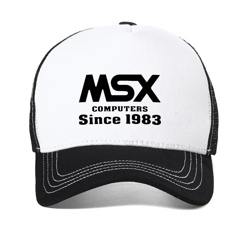 New MSX computer since 1983 baseball cap summer man women graphic anime Snapback hats outdoor adjustable Breathable sun hats