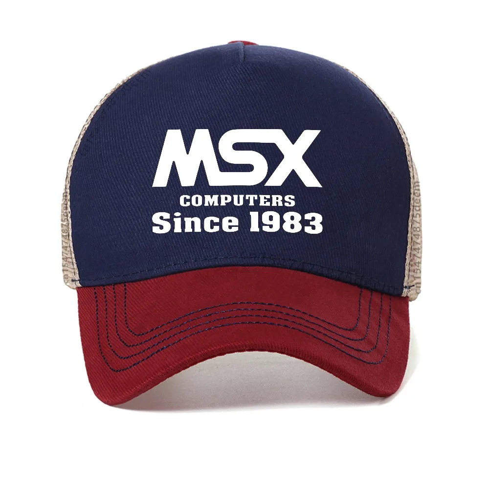 New MSX computer since 1983 baseball cap summer man women graphic anime Snapback hats outdoor adjustable Breathable sun hats