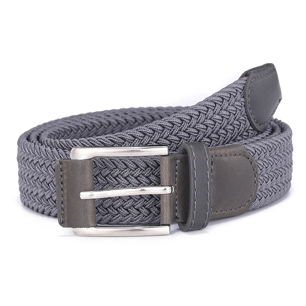 Casual Men's And Women's Woven Elastic Belt Outdoor Sports Stretch Jeans Designer Fashion Accessory for Men And Women