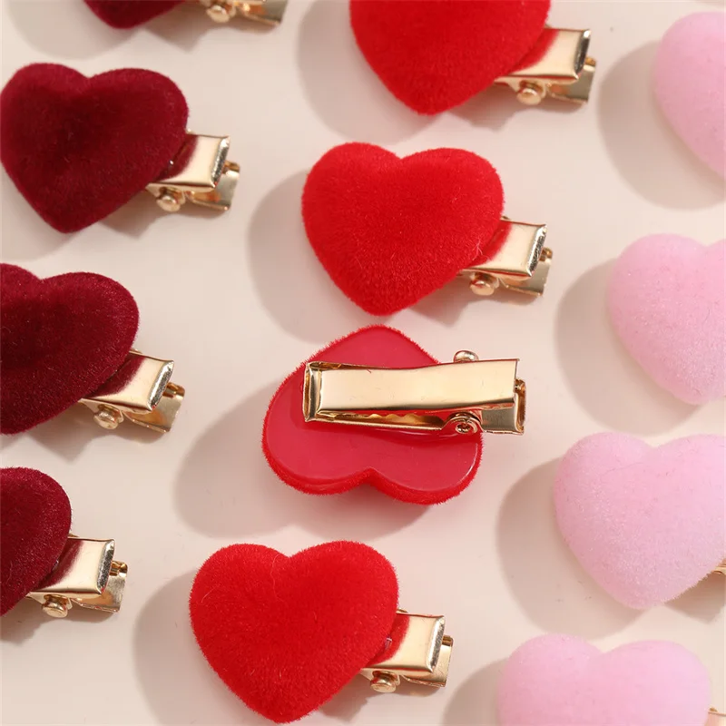 10/30pcs/set Small Heart Hair Clips – Dainty Love Design, Subtle Accent for Everyday Hairstyles.