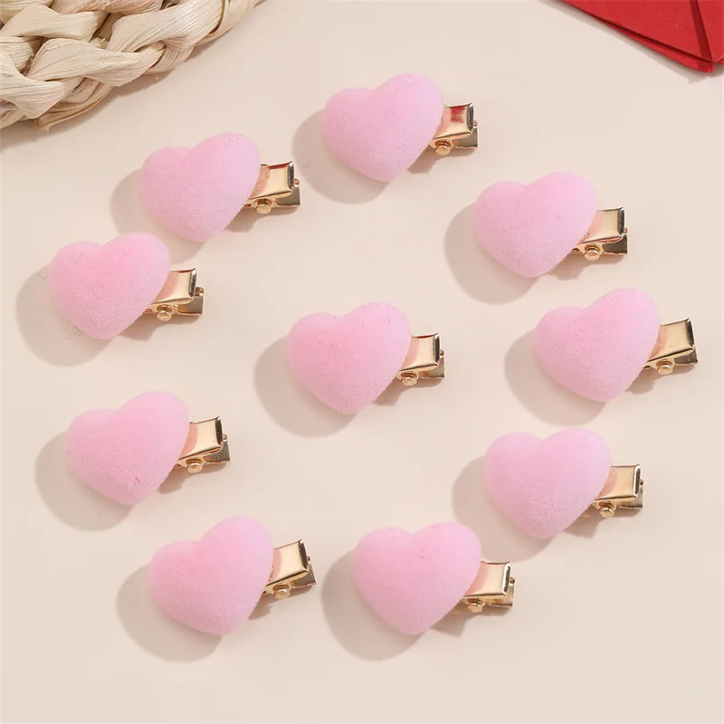 10/30pcs/set Small Heart Hair Clips – Dainty Love Design, Subtle Accent for Everyday Hairstyles.