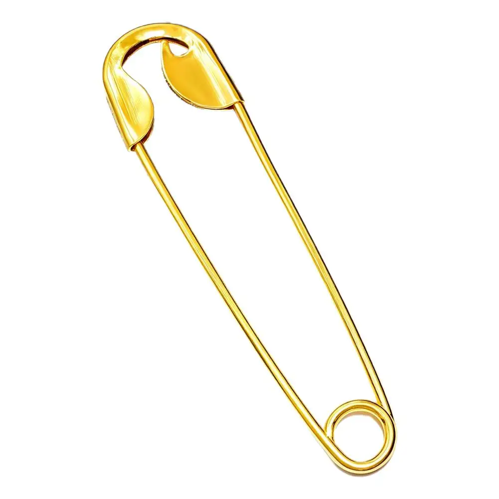 Punk Gold Metal Large Safety Pin Hair Clip For Women Unique Geometric Hairpins Fashion Hair Claw Barrettes Hair Accessories