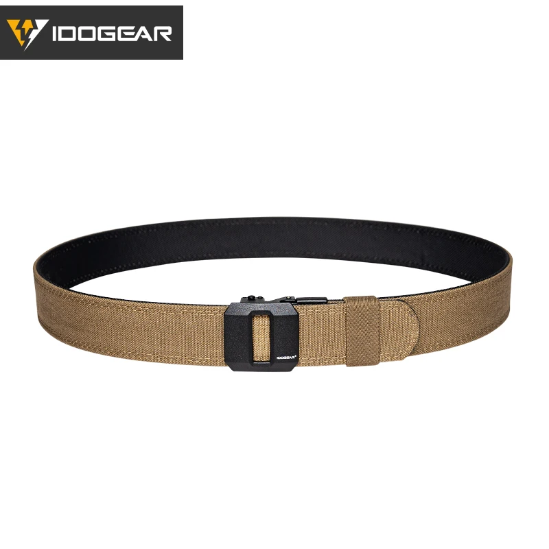 IDOGEAR SPORTS Tactical Ratchet Belt 1.5” EDC Gun Belt Reinforce Heavy Duty Belt With Adjustable Buckle 3430