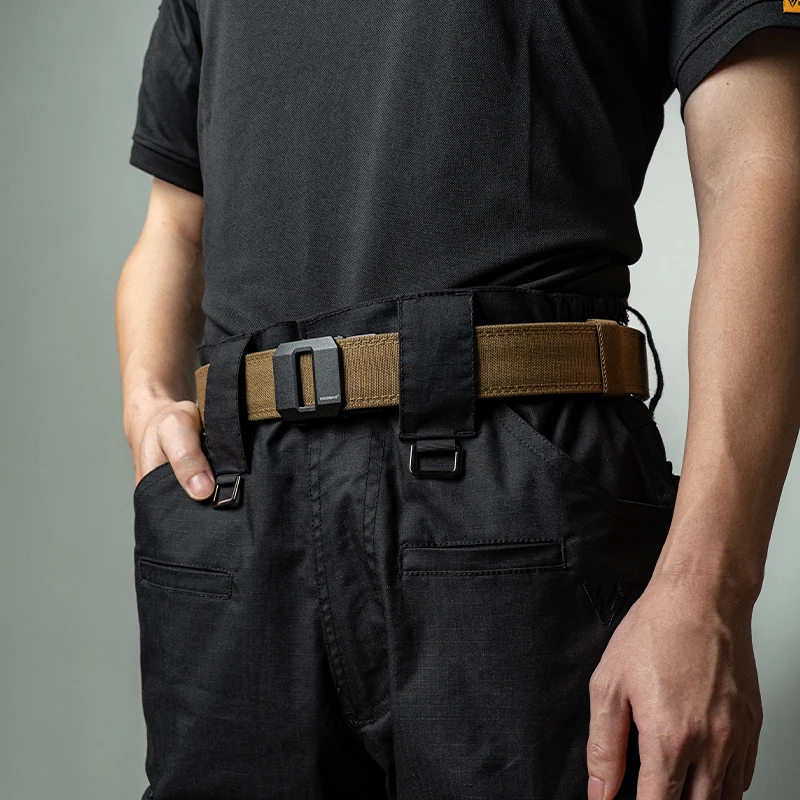 IDOGEAR SPORTS Tactical Ratchet Belt 1.5” EDC Gun Belt Reinforce Heavy Duty Belt With Adjustable Buckle 3430