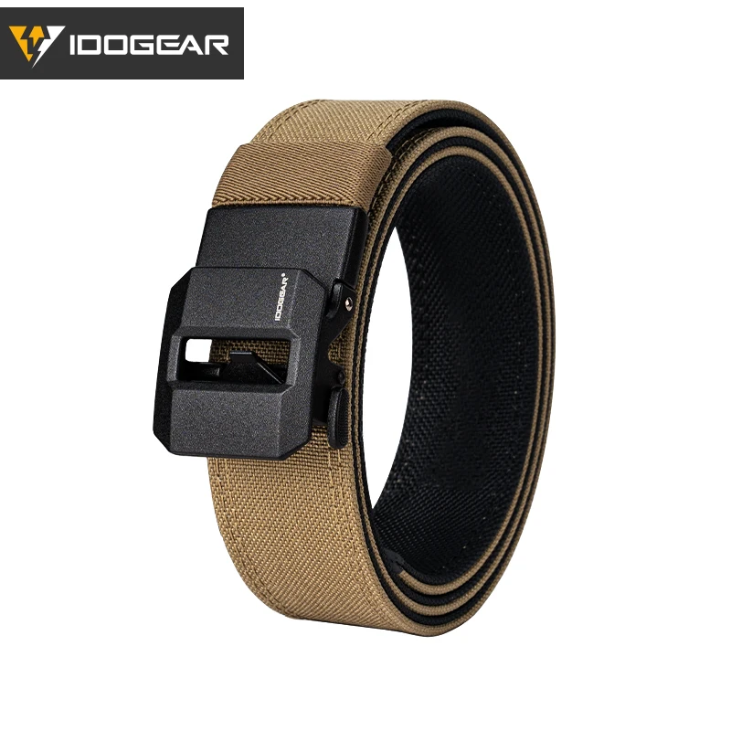 IDOGEAR SPORTS Tactical Ratchet Belt 1.5” EDC Gun Belt Reinforce Heavy Duty Belt With Adjustable Buckle 3430