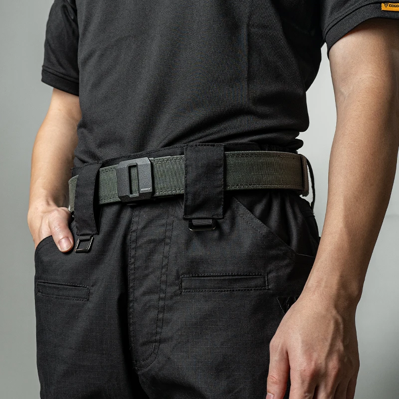 IDOGEAR SPORTS Tactical Ratchet Belt 1.5” EDC Gun Belt Reinforce Heavy Duty Belt With Adjustable Buckle 3430