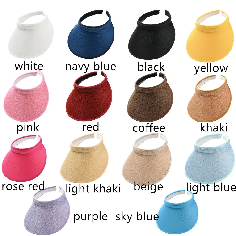 New Multi-function Wide Brim Suncap Foldable Straw Cap Beach Hats Visor Hat Sun Hat
