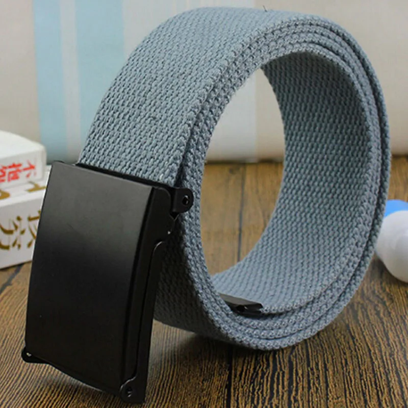 Unisex Nylon Tactical Waist Belt Adjustable Buckle Outdoor Travel Waistband 120cm For Men Female Jeans Pants Daily Accessory