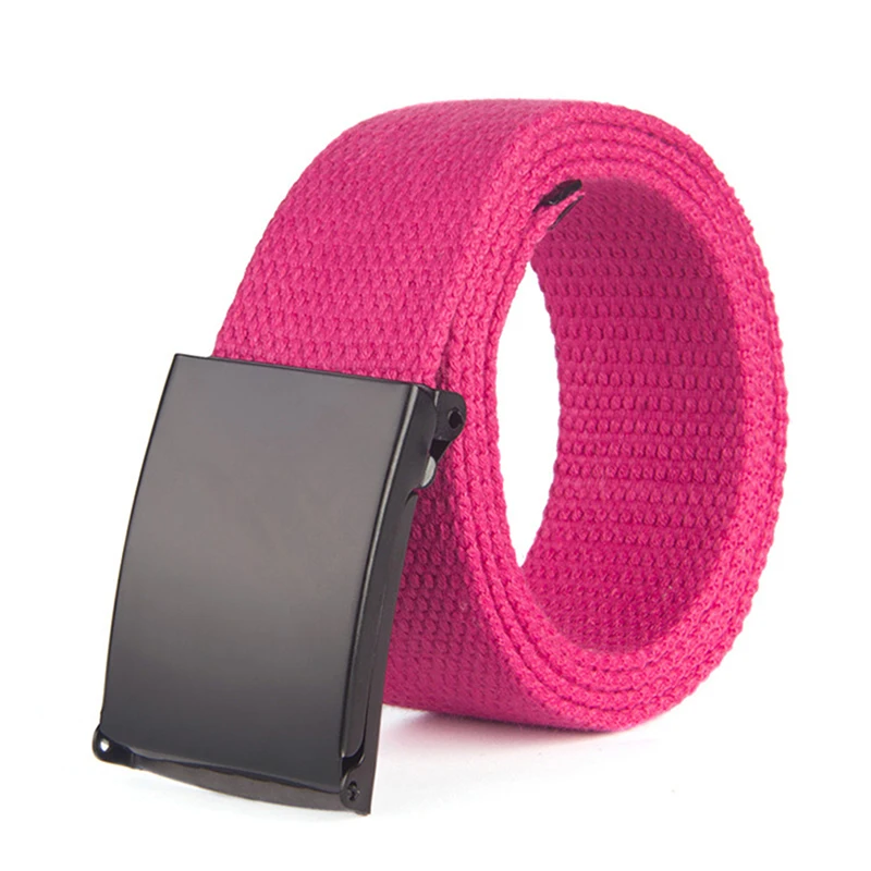 Unisex Nylon Tactical Waist Belt Adjustable Buckle Outdoor Travel Waistband 120cm For Men Female Jeans Pants Daily Accessory