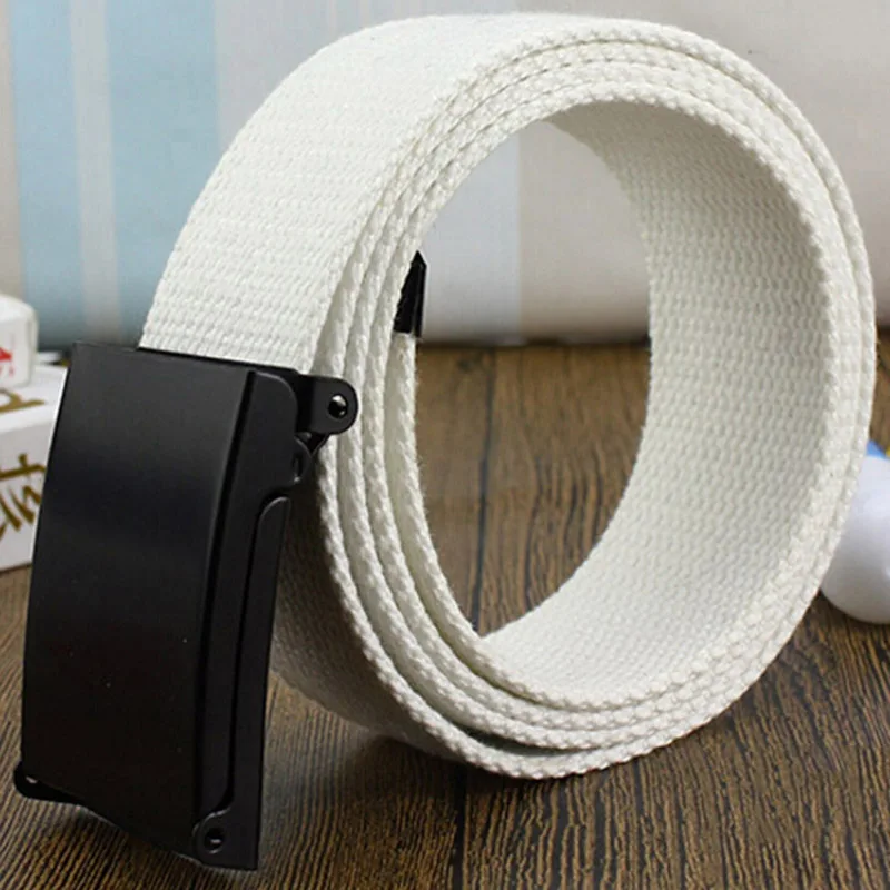 Unisex Nylon Tactical Waist Belt Adjustable Buckle Outdoor Travel Waistband 120cm For Men Female Jeans Pants Daily Accessory