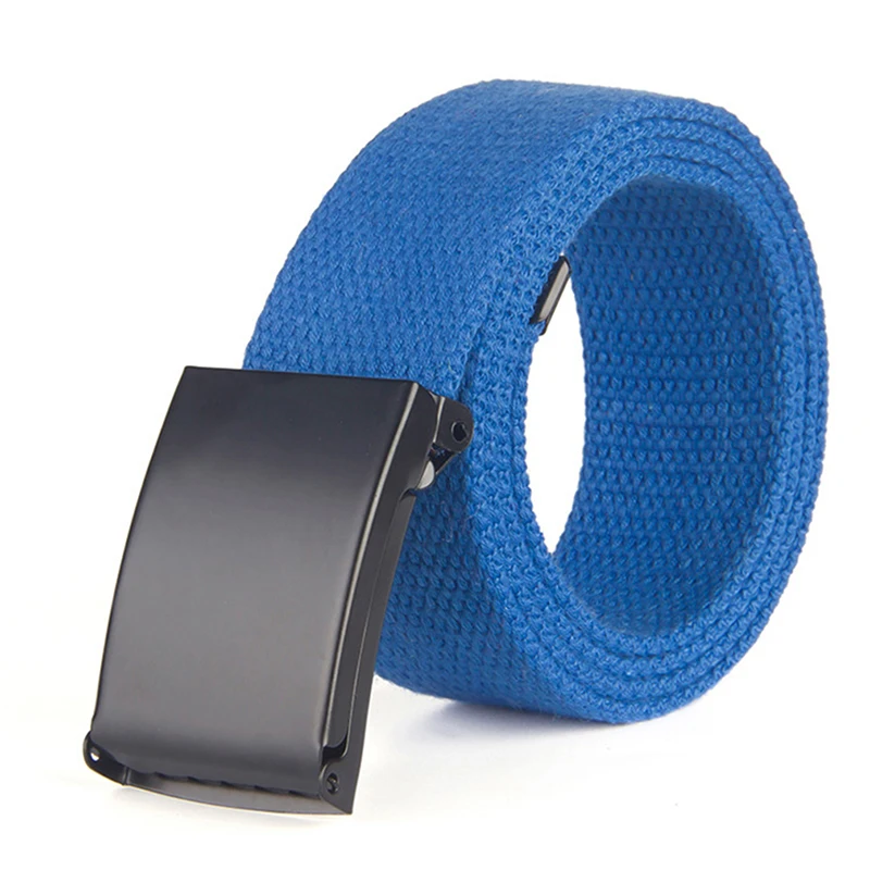 Unisex Nylon Tactical Waist Belt Adjustable Buckle Outdoor Travel Waistband 120cm For Men Female Jeans Pants Daily Accessory